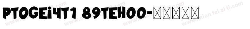 PTogeI4T1 89TeH00字体转换